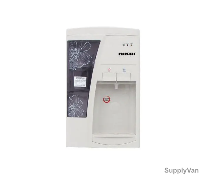 Nikai Water Dispenser, NWD1209, 16 Liters, 2 Tap, White and Grey