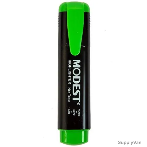 Modest Highlighter, MS-810-GN, 2-5MM Tip Size, Green