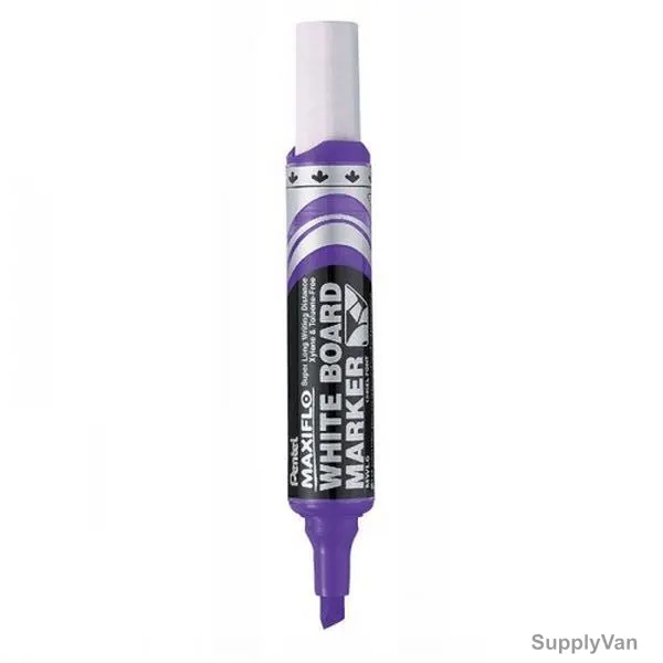 Pentel White Board Marker, PE-MWL6-V, Maxiflo, 6.2MM, Violet, 12 Pcs/Pack