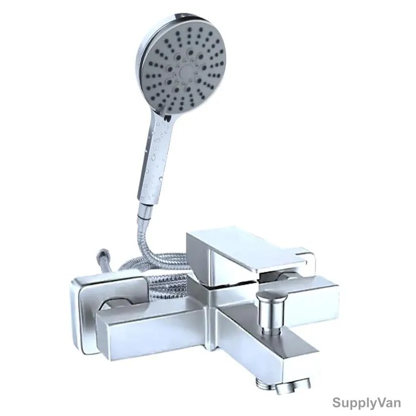 Novex Bath and Shower Mixer, NSBF-AL-104, Aluminium, Matt Silver Finish