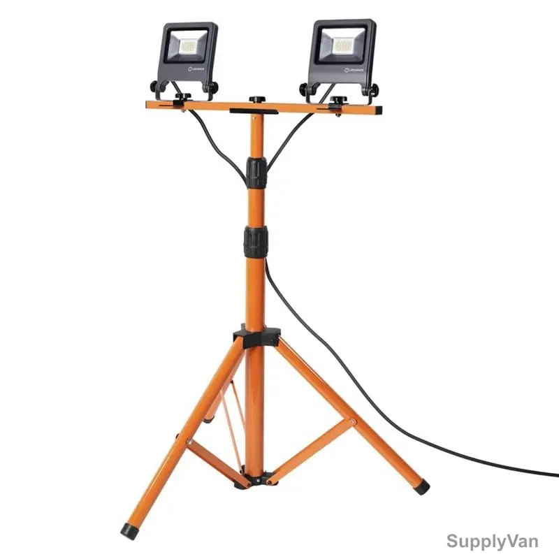 Ledvance LED Worklight With Tripod Stand, 2 x 20W, IP65, 3400 LM, 4000K, Cool White — image 1