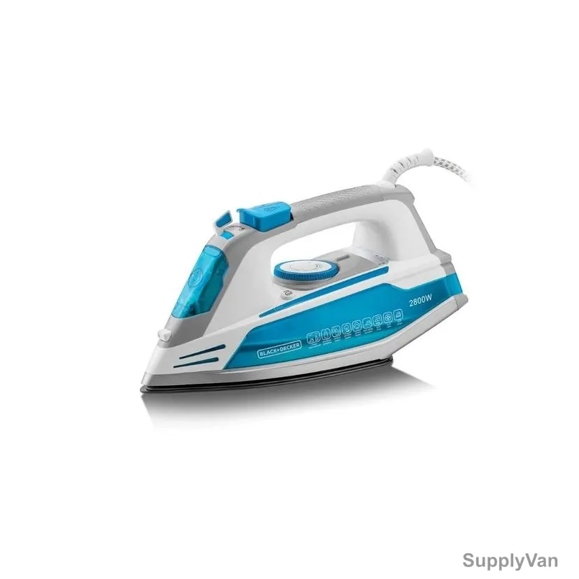 Black and Decker Steam Iron, X2800-B5, 2800W, 330ML, Multicolor — image 1