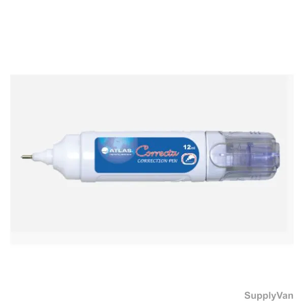 Atlas Correction Pen, AS-CP257-D12, 12ML, White, 12 Pcs/Pack