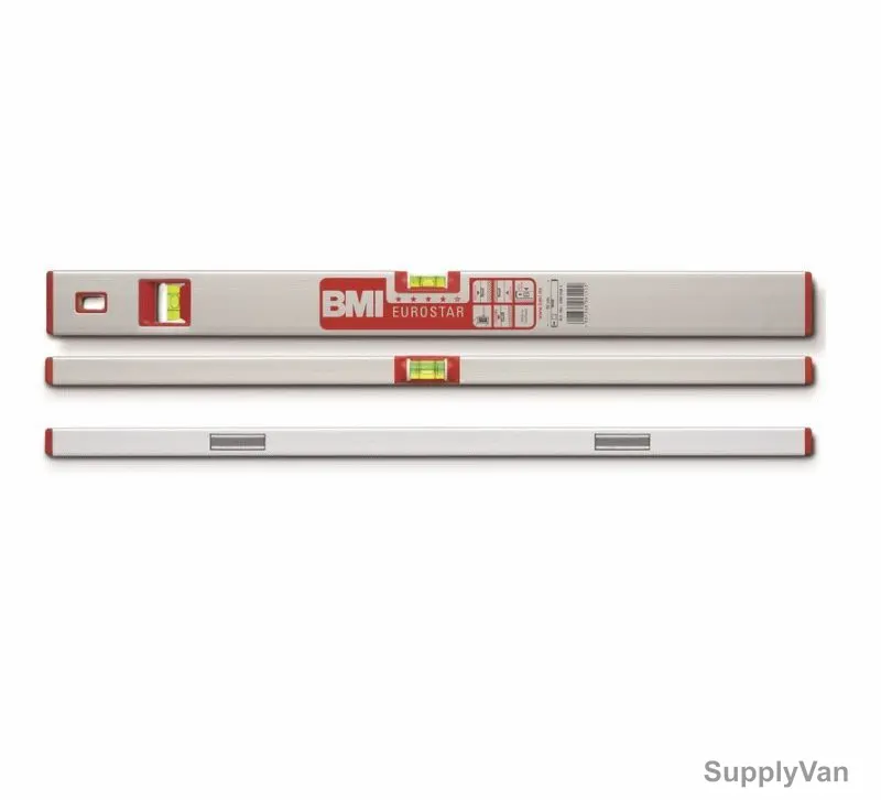 Bmi Eurostar Magnetic Spirit Level, BMI690-060EM, Aluminium, 24 Inch