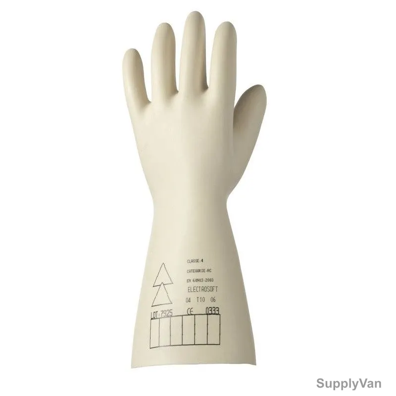Honeywell Gloves, JDP, ELECTROSOFT CLASS 4, Size10, Beige