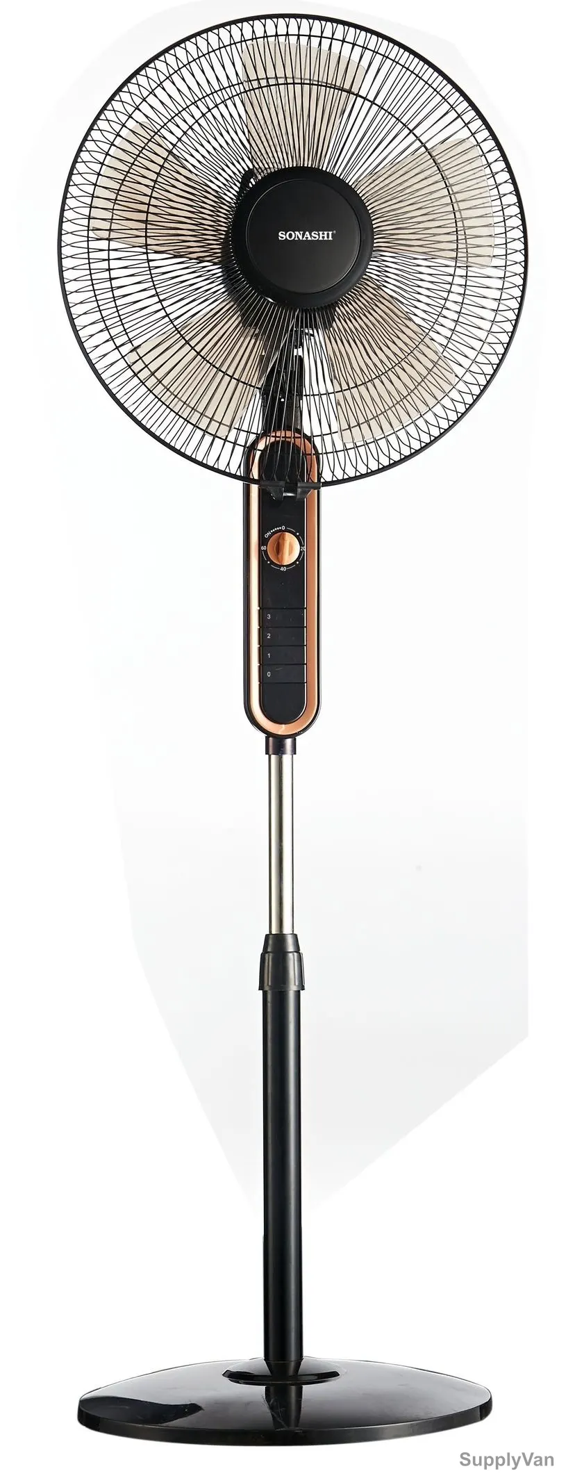 Sonashi Stand Fan, SF-8025S, 16 Inch, 60W, Black