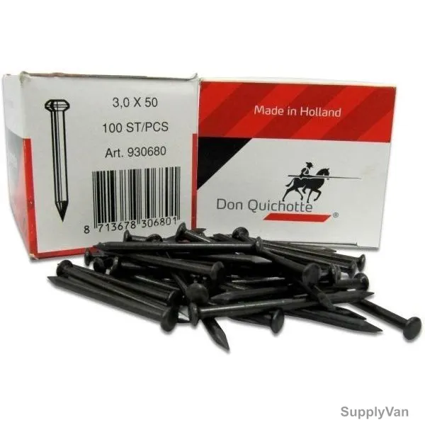 Don Quichotte Nail, SHGT-FN-DQ50, Carbon Steel, 50MM, Black, PK100