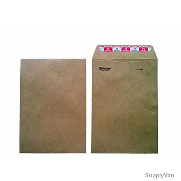 Hispapel Manila Business Envelope, Paper, 90 GSM, 325 x 228MM, Brown, 25 Pcs/Pack