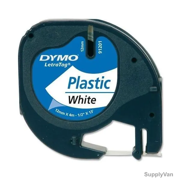 Dymo Label Tape, 91201, 4 Mtrs