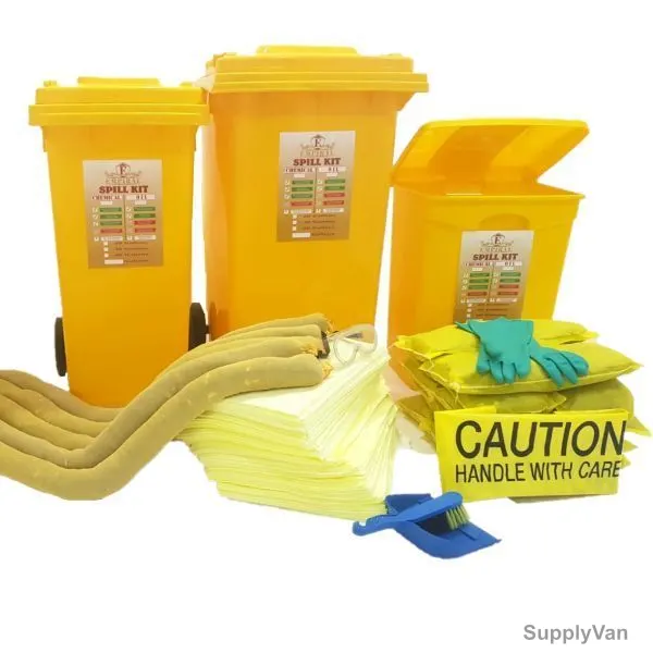 Empiral Wheeled Bin Chemical Spill Kit, E135522822, 68 Litres