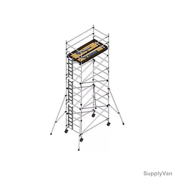 Unique Double Width Scaffolding Tower, USDW-6-30, Aluminium, 6.30 Mtrs, 250 Kg — image 1