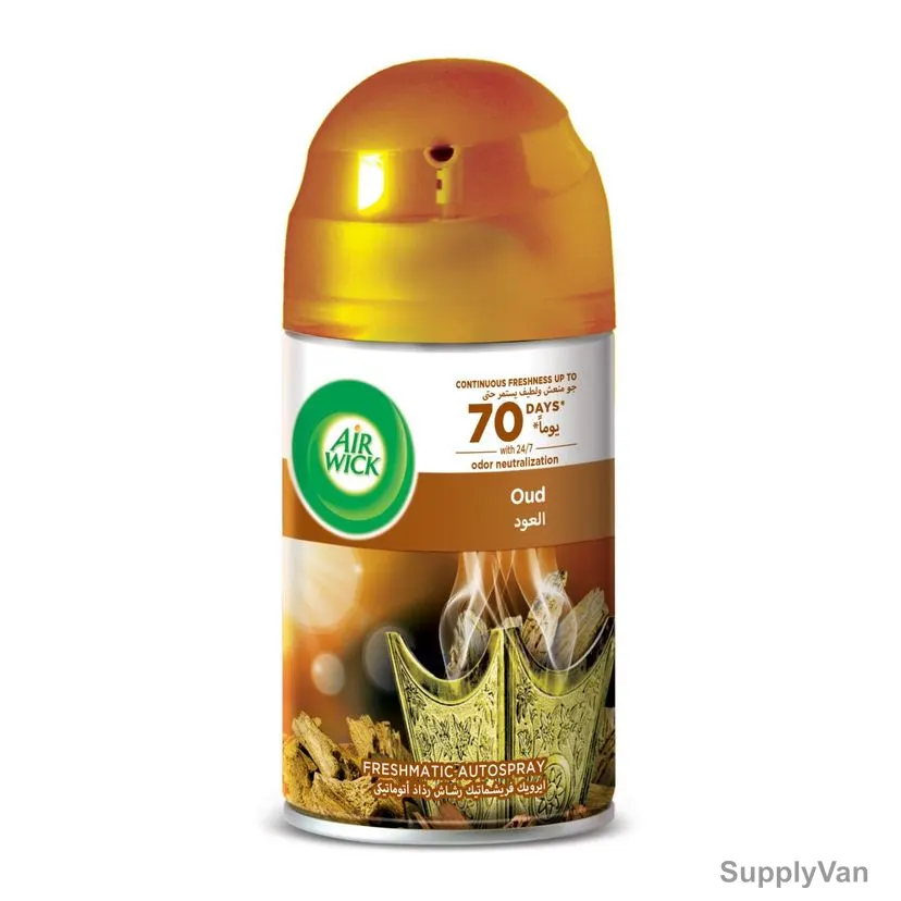 Air Wick Freshmatic Automatic Air Freshener Spray Refill, Oud, 250ML, 3 Pcs/Pack