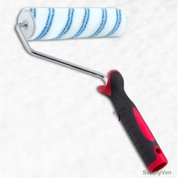 Beorol Paint Roller Frame And Cover, SETBCAZ2345, Azzuro, White and Blue