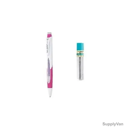 Pentel Mechanical Pencil With Lead, PEP-PACK-083, JOLT, 0.7MM, Pink, 2 Pcs/Set