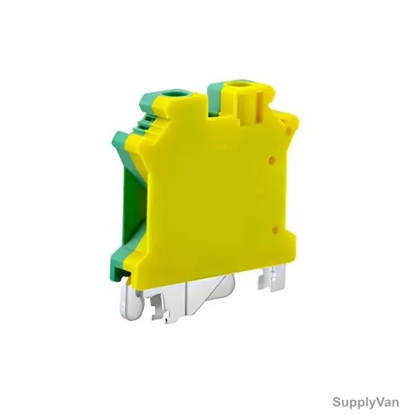 Rail Mounting Connector, 16MM, Yellow/Green, 50 Pcs/Pack