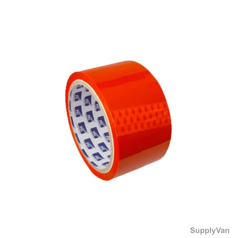 Orange Color Bopp Tape, 50MM Width x 45 Yards Length, 6 Rolls/Pack
