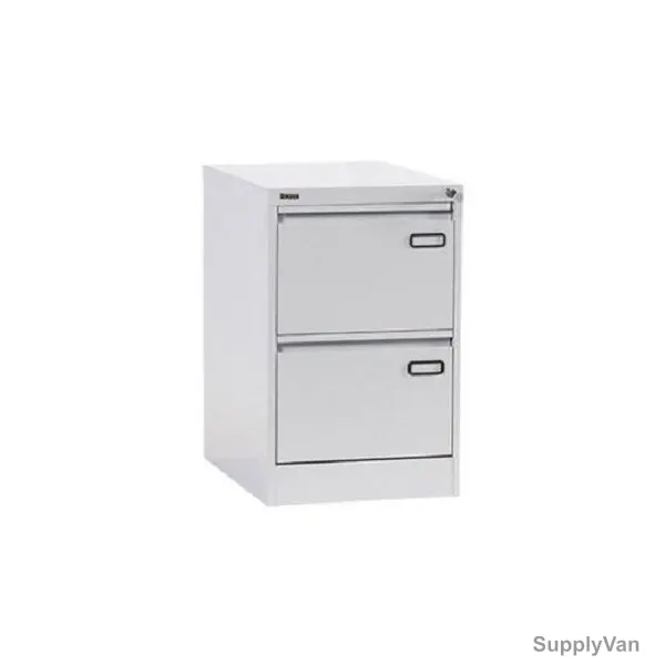 Rexel Vertical Filing Cabinet, RXL302ST-GRY, Steel, 2 Drawers, 719 x 465MM, Grey — image 1
