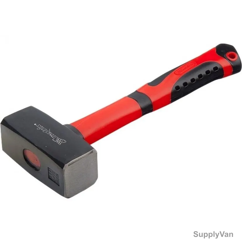 Mtx Sledge Hammer With Fiberglass/Rubber Coated Handle, 109199, Forged Steel, 1 Kg Head Weight
