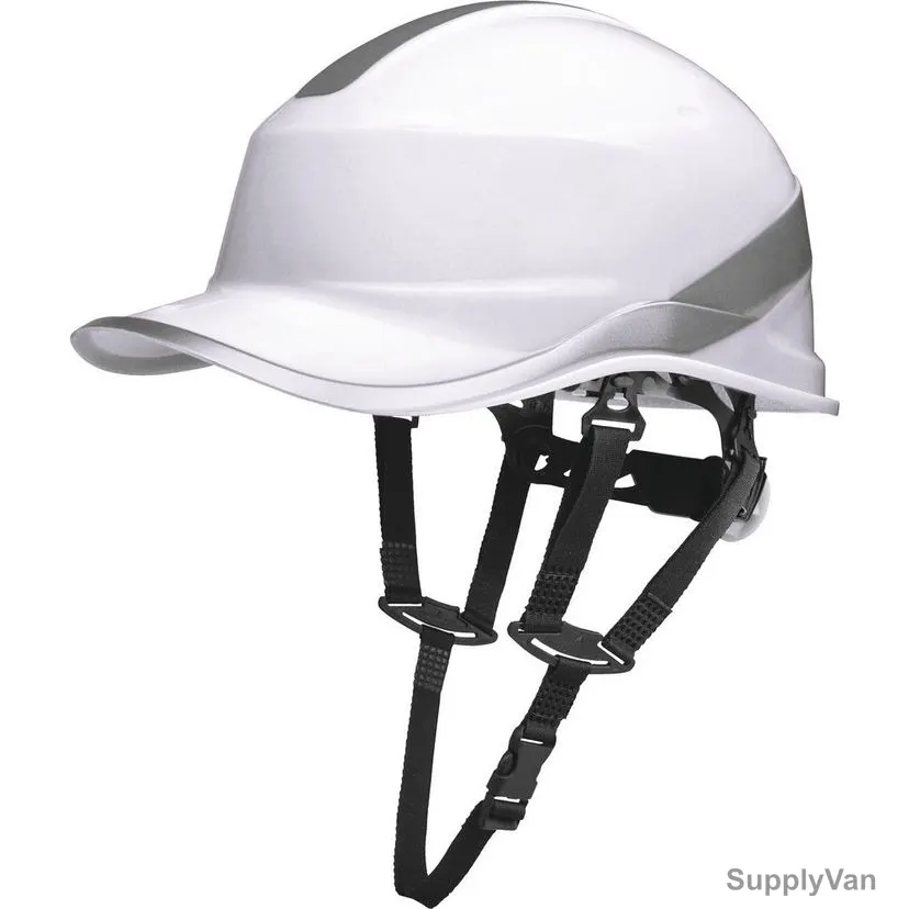 Delta Plus Baseball Cap Safety Helmet, DIAMOND-VUP-W, 53 to 63CM, ABS, White — image 1
