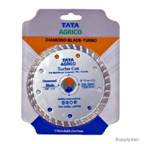 Tata Agrico Diamond Saw Blade, DTN400, Stainless Steel, 13280RPM, 4.5 Inch