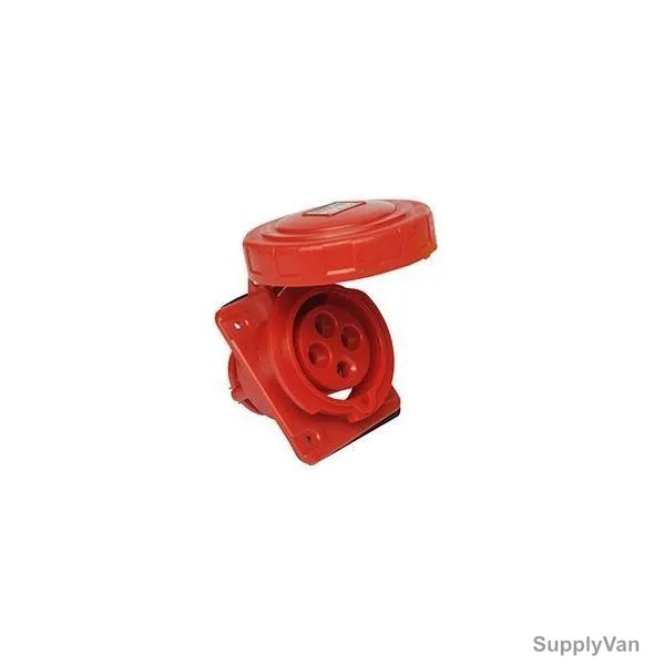 Gewiss 10 Deg Flush Mounting Socket Outlet, GW62209, IP44, 16A, 3P+E