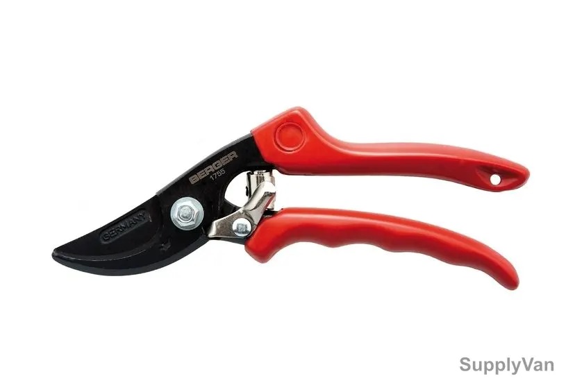 Berger Gardening Shear, 1755, Red Handle, Feather, PK6