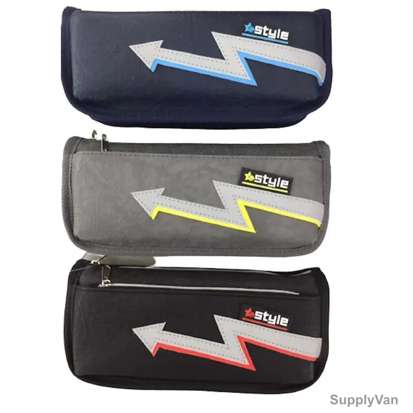 Atlas Boy Arrow Pencil Case, AS-PP-012, Assorted Colors, 3 Pcs/Set