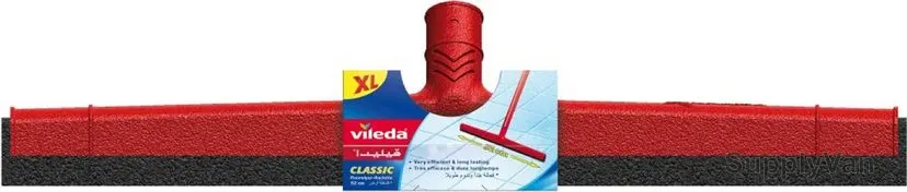 Vileda Classic Floor Wiper, VLFC109801A, Foam, 52CM, Red and Black