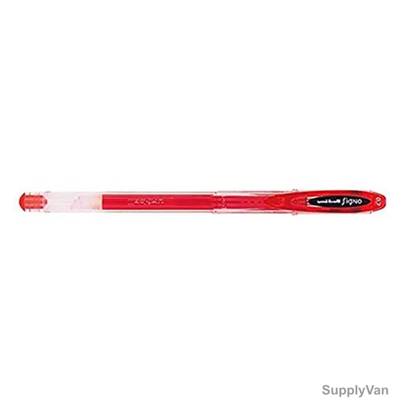 Uni-Ball Roller Ball Pen, UM100, Signo, 0.7MM, Red, 12 Pcs/Pack