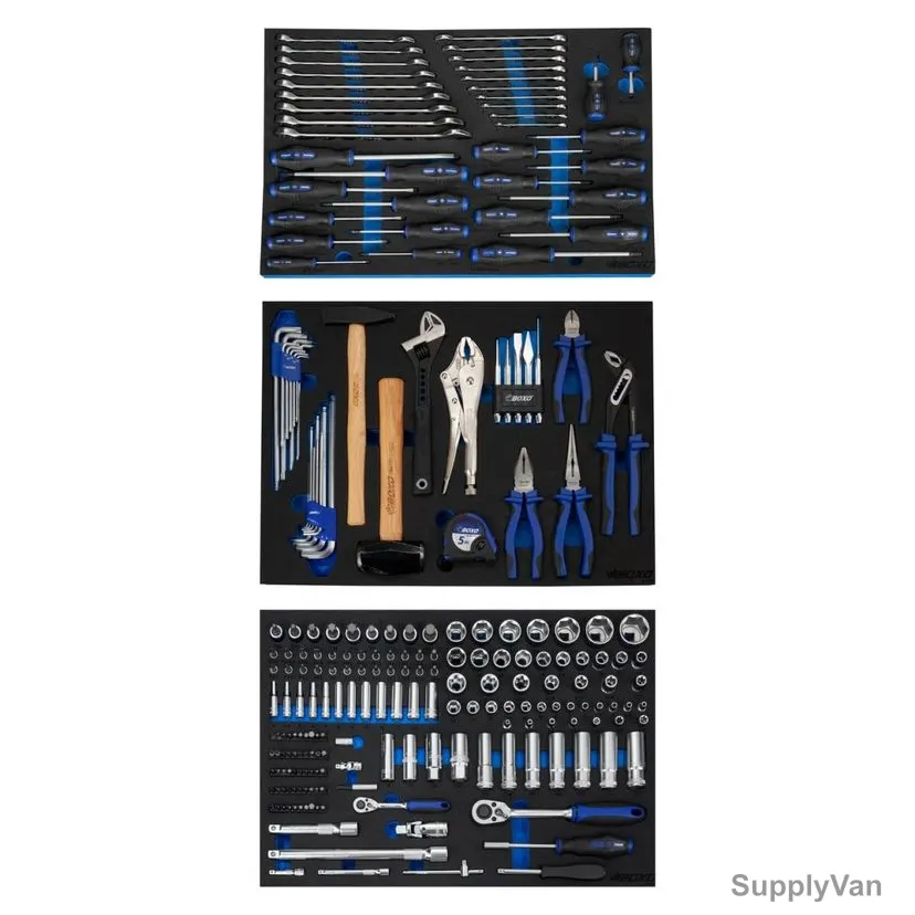 Boxo Tool Set For Automotive Trolley, SBXE049, 233 Pcs/Set — image 1