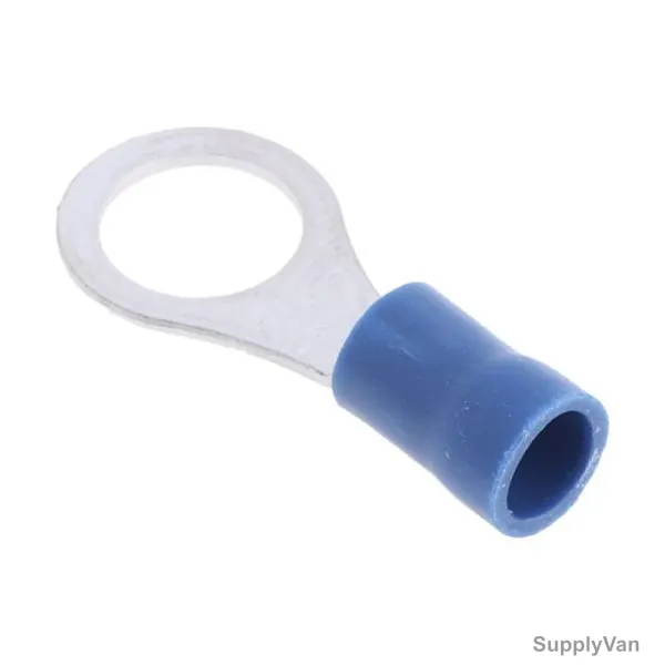 RR Ring Terminal, RVS2-8B, Insulated, 2.5 SQ.MM, Blue, 50 Pcs/Box — image 1