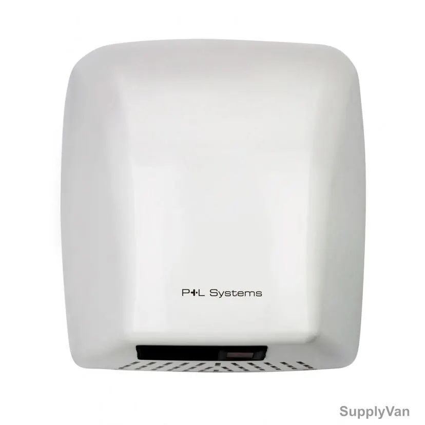 P+L Systems Automatic Hand Dryer, DV2100P, 2100W, 5000 RPM, ABS Plastic, White — image 1