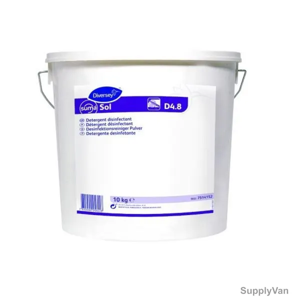 Diversey Suma Sol D4.8 Detergent Disinfectant Powder, 7514152, 10 Kg
