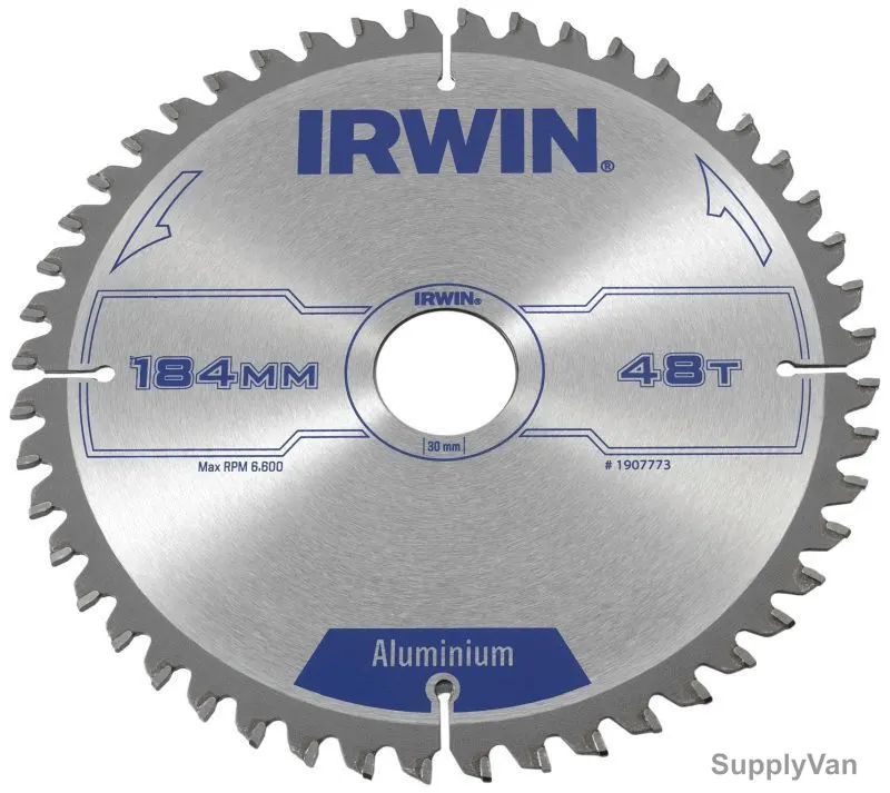 Irwin Circular Saw Blade, IRW1907773, 184x30mm, 48Teeth