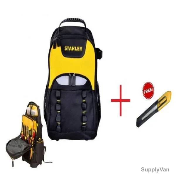 Stanley Bag Pack Set W/ Free Knife, 15-155-Combo, Yellow and Black
