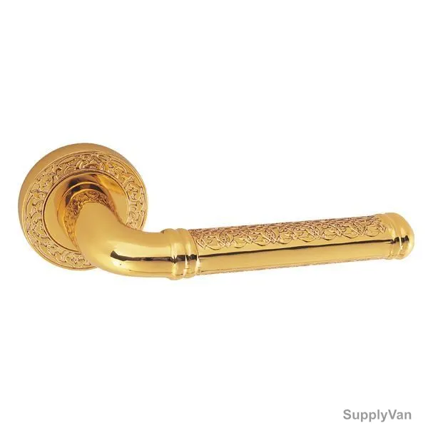 Doganlar Door Handle, Topkapi, Brass, Gold Plated