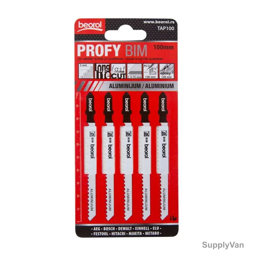 Beorol Jigsaw Blade, TAP100, Professional, PK5