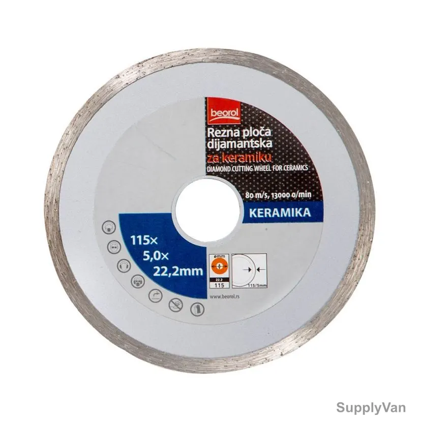 Beorol Diamond Cutting Disc, RPDK115, 115MM