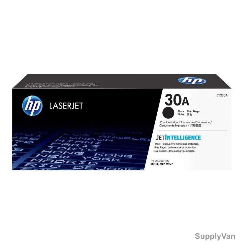 HP Original LaserJet Toner Cartridge, CF230A, 30A, Black