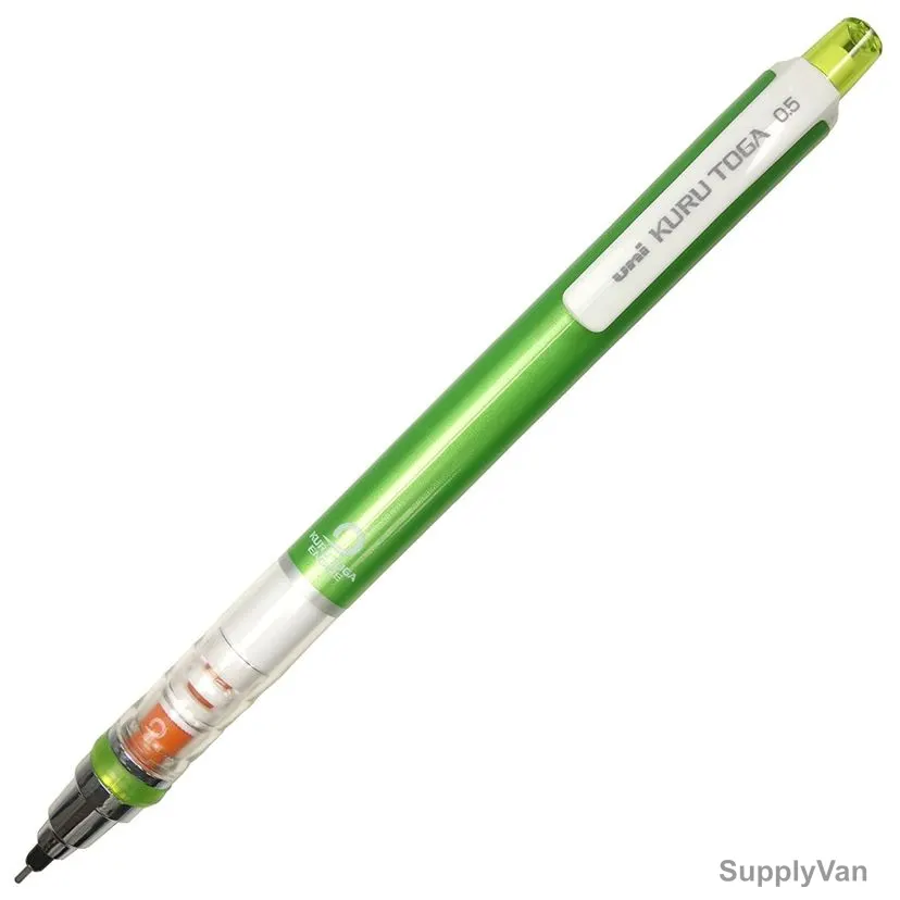 Uni-Ball Kurutoga Mechanical Pencil, M5-450T-GN, 0.5MM Tip Size, Green, 12 Pcs/Pack