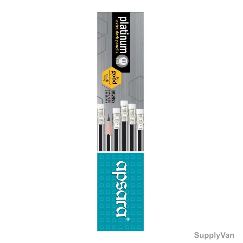 Apsara Extra Dark Pencil, APS101050007, Wood, Black/Grey, Hexagon, PK12 — image 1