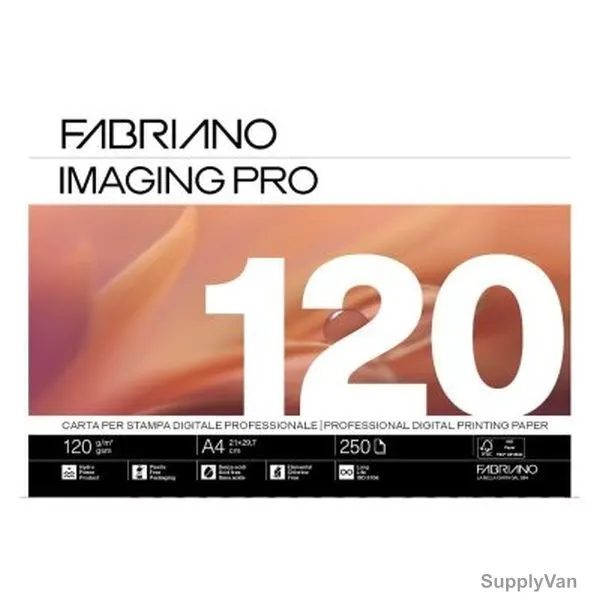 Fabriano Imaging Pro Digital Multipaper, A4-250SH, A4, 120 GSM, 250 Sheets, 5 Ream/Box