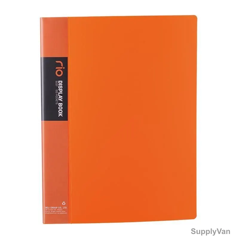 Deli Display File, E5037, 100 Pockets, Orange