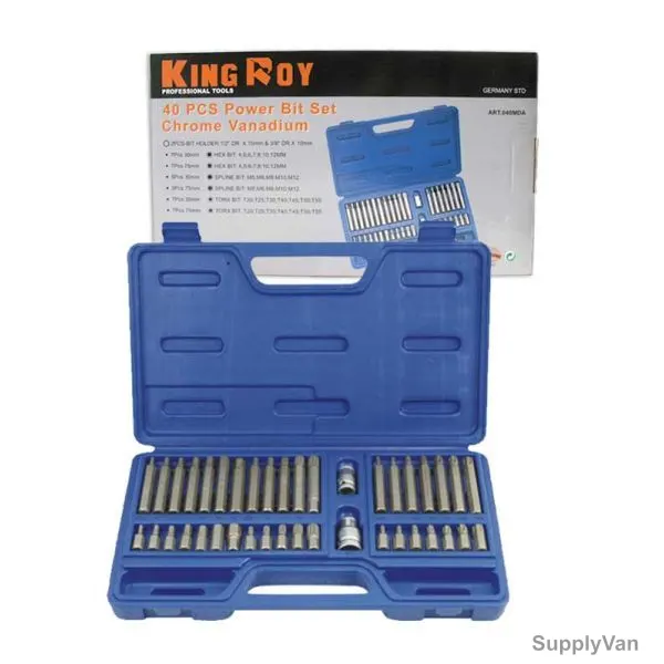 King Roy Bits Set, 7964, 040MDA, 40PCS