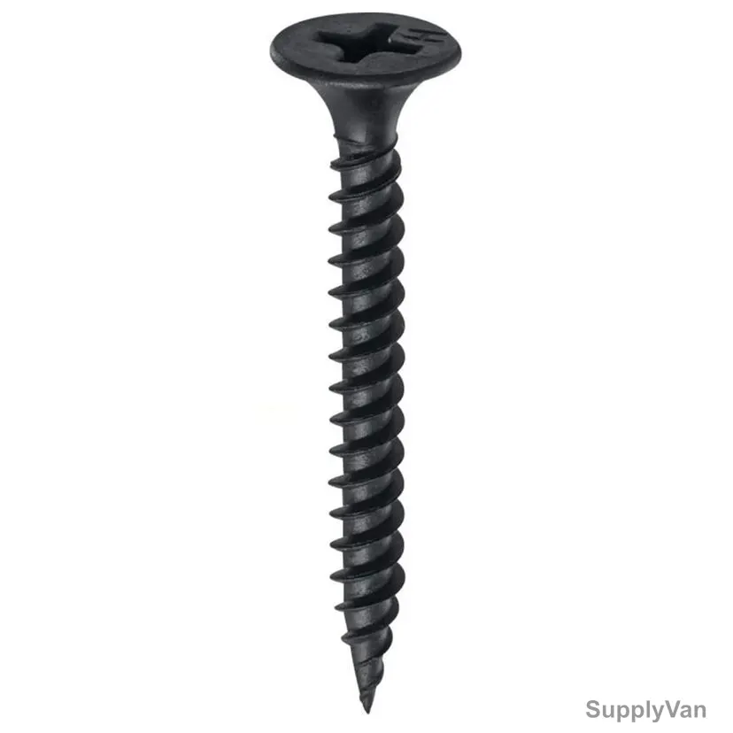 Gypsum Screw, Black, M8 x 1-1/4 Inch, 900 Pcs/Pack — image 1