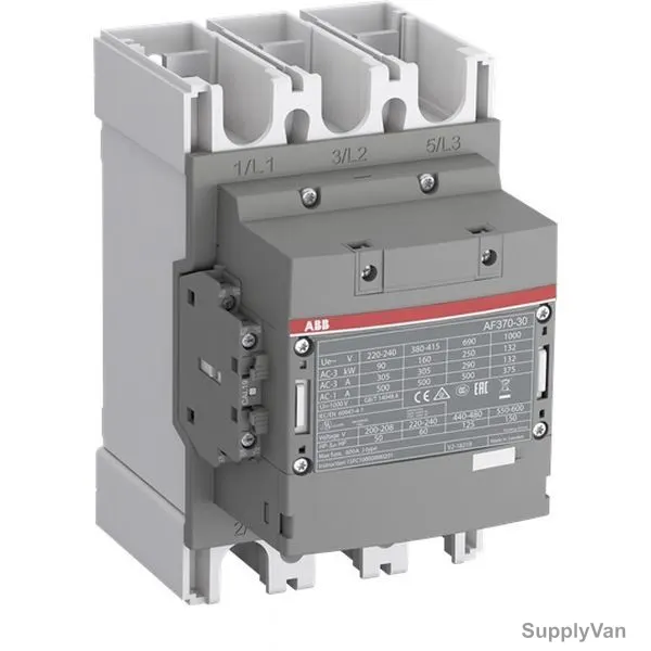 Abb IEC Contactor, AF370-30-11-13, 3 Phase, 3P, 370A