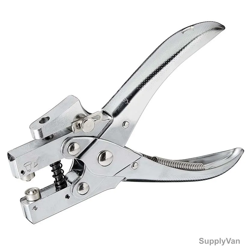 Kangaro 1 Hole Paper Punch Plier, EP-20, Metal, 4.5MM Punch Dia, 20 Sheets, Silver