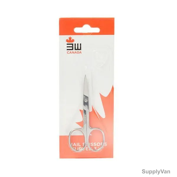 3W Nail Scissor, 3W5627-3-5, Stainless Steel, 3.5 Inch, Silver