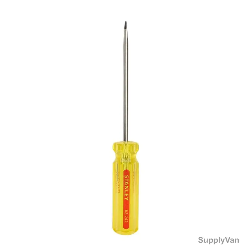 Stanley Fix Bar Screwdriver, 62-242-8, Slotted, 3MM Tip Size x 75MM Blade Length