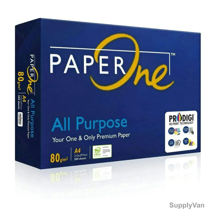 PaperOne All Purpose Premium Copy Paper, P1AP80A4R, A4, 80 GSM, 500 Sheets/Pack — image 1